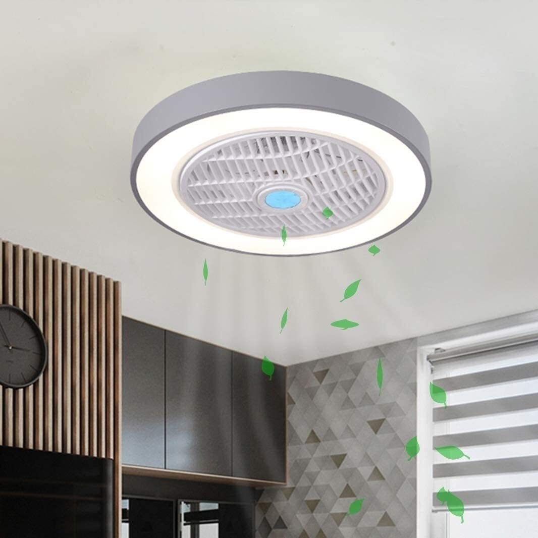 Ventilateur de plafond avec télécommande pour ajuster la lumière LED 46W à intensité variable
