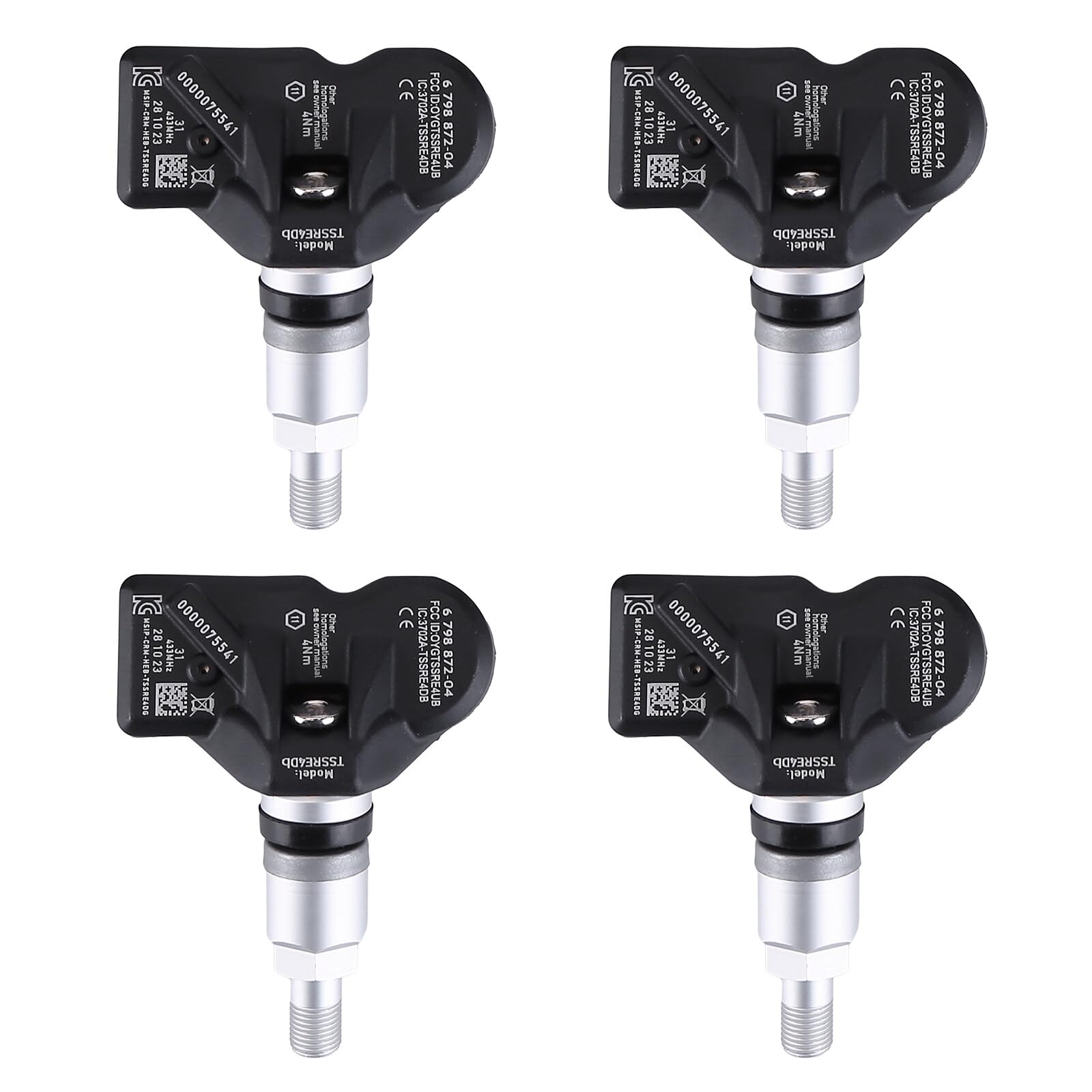 BYNYXI 4 x czujniki ciśnienia w oponach do F06 F07 F10 F11 F12 F13 X1 X3 X4 36106798872 TPMS czujnik RDKS czujnik ciśnienia w oponach system kontroli ciśnienia w oponach TPM196 TXS005 36106874830 366