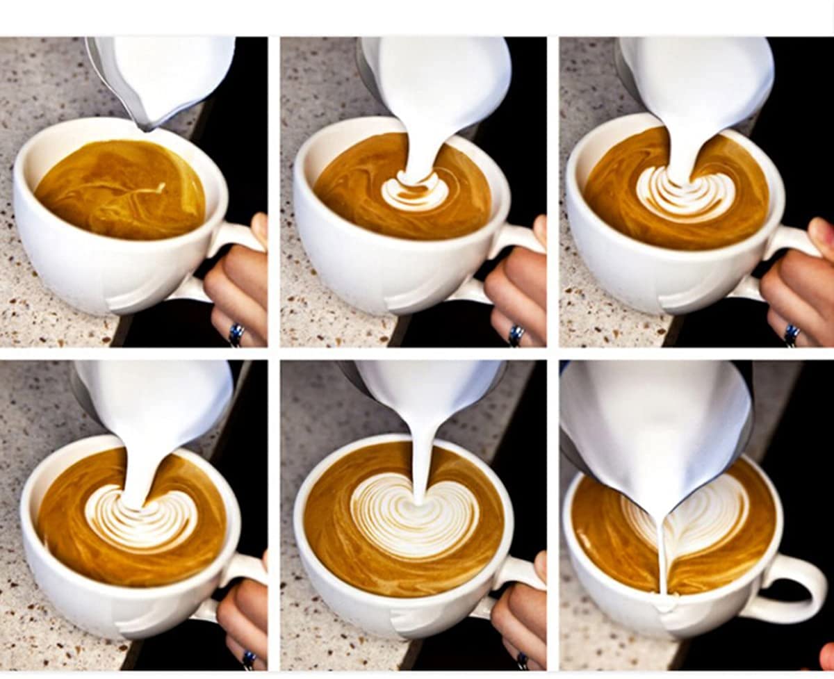 Brocca Per Latte In Acciaio Inox 90ml - Per Cappuccino, Latte Art, Accessorio Per Caffè Espresso