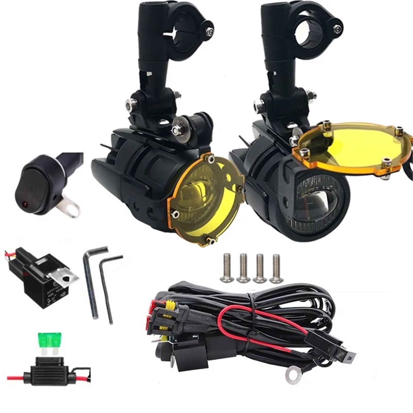 Światło Do Jazdy Motocykl Head Light Para świateł przeciwmgielnych reflektorów motocyklowych o mocy 100 W