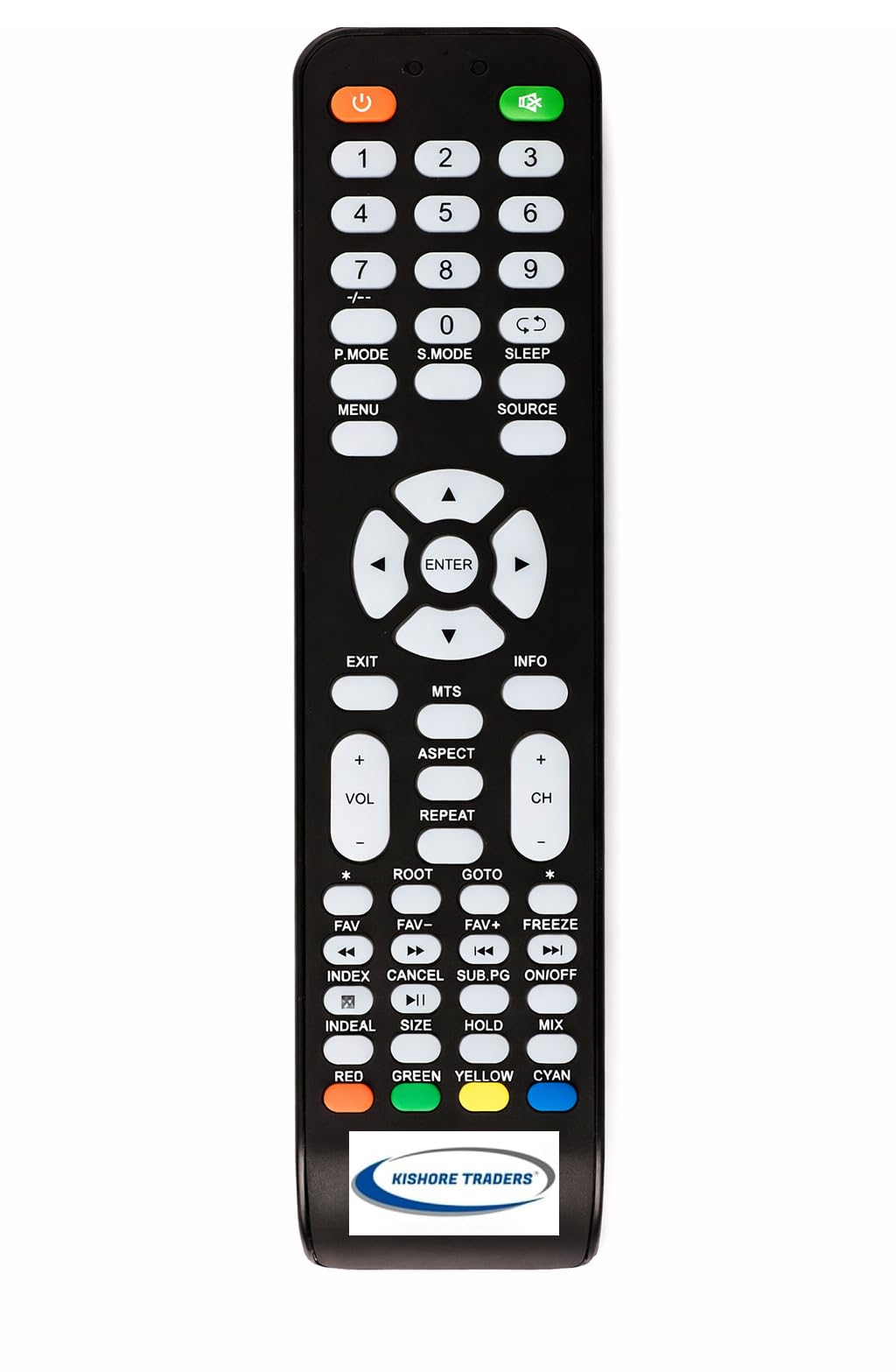 Compatible Remote Control for Mitashi/Genus/Target LCD/LED TV (Please Match Your Old Remote with Given Image, for Work It Must Be Exactly Same As Shown in Image)
