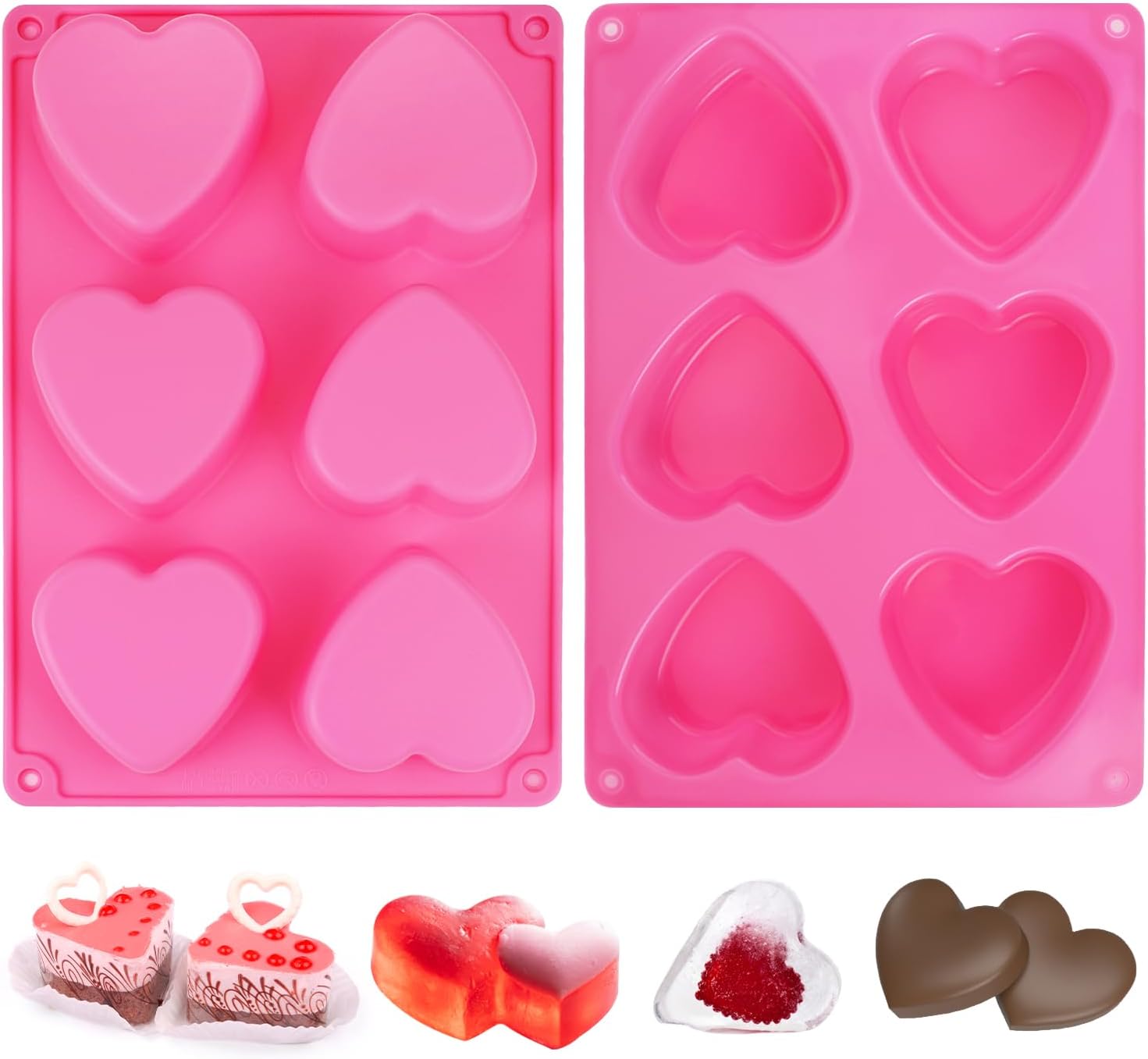 Moule En Silicone Cœur Sacré Pour Savon, Bougie, Résine - Taille 98x55x34 Mm - Silicone Platine Qualité Alimentaire - Temp. -50°C à +240°C