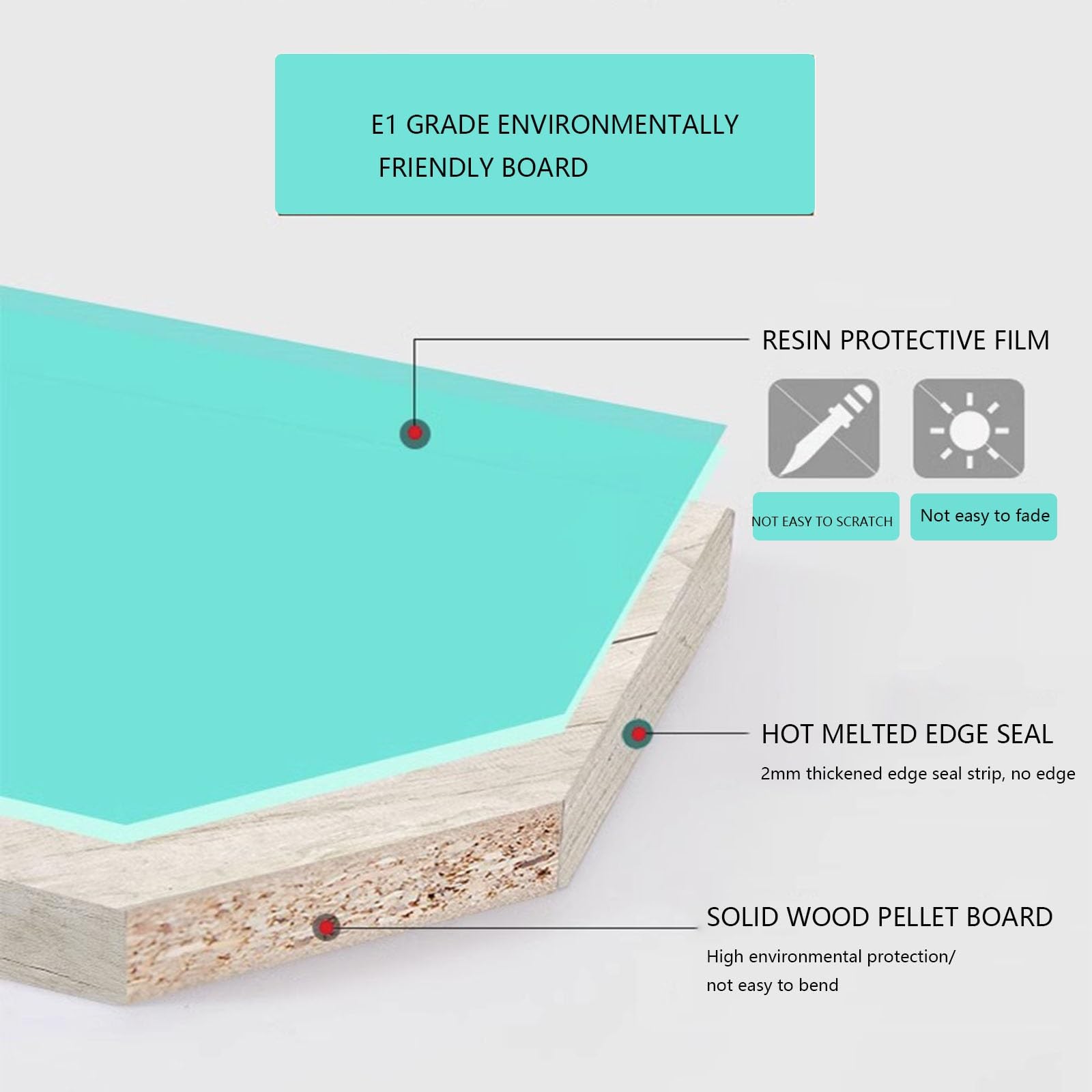Tavolo da conferenza moderno per 2-8 persone, finitura noce, 240 x 120 x 74,9 cm, perfetto per ufficio, riunioni, seminari e sale riunioni, elegante scrivania riunioni (sedie non incluse)