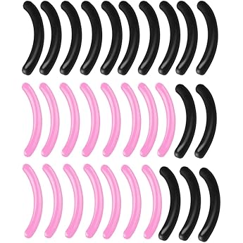 Eyelash Curler Pads Eyelash Pads Silicone Rubber Eyelash Curler Replacement Pads for Universal Eyelash Curler Replacement Pads Replacement Rubbers for Eyelash Curler Replacement Silicone Pads Pack of 30 Pads