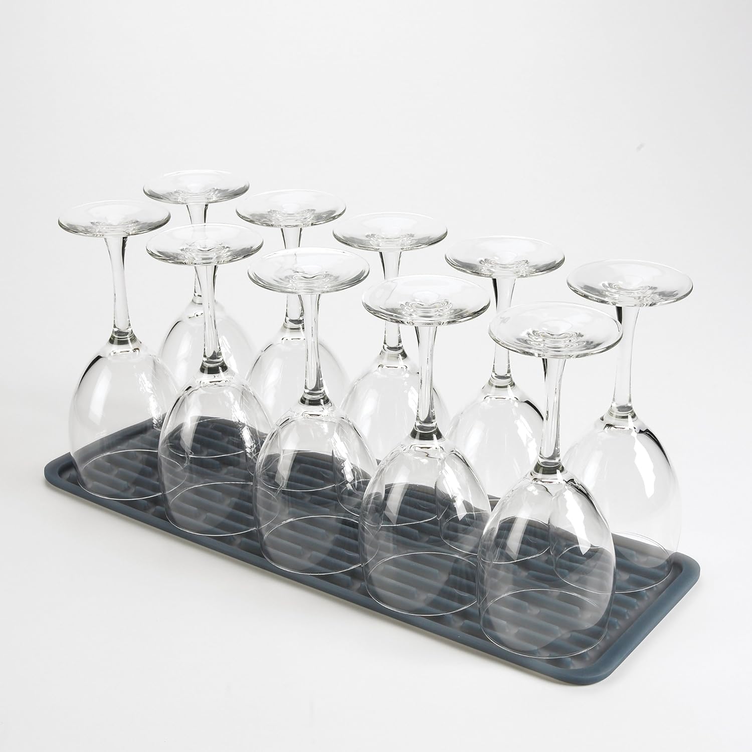 OXO Good Grips Silicone Stemware Drying Mat, Gray - Pack of 2