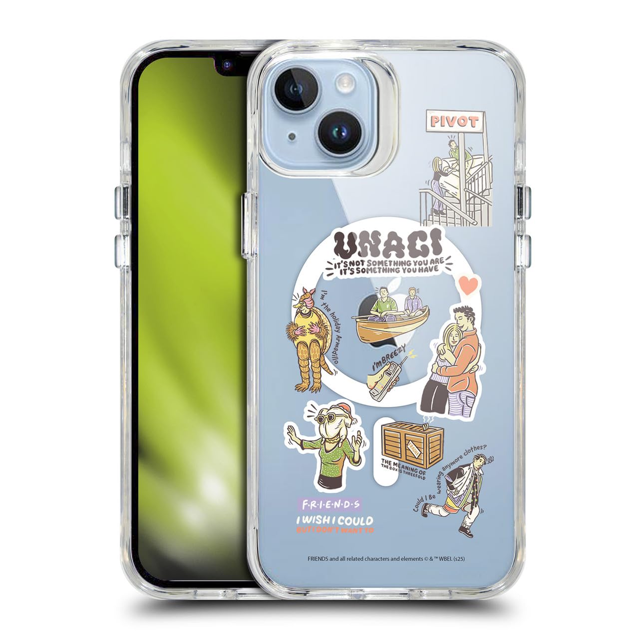 Coque Friends iPhone 14 Plus compatible MagSafe antichoc Head Case Designs - 8