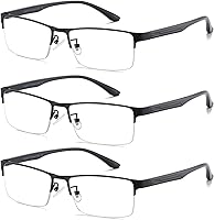 Vista 11 de Cyxus Gafas de bloqueo de luz azul de titanio para hombres y mujeres, anteojos para computadora, anteojos para pantalla y video, antifatiga ocular