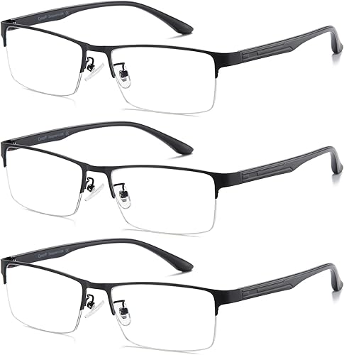 Miniatura 11 de Cyxus Gafas de bloqueo de luz azul de titanio para hombres y mujeres, anteojos para computadora, anteojos para pantalla y video, antifatiga ocular