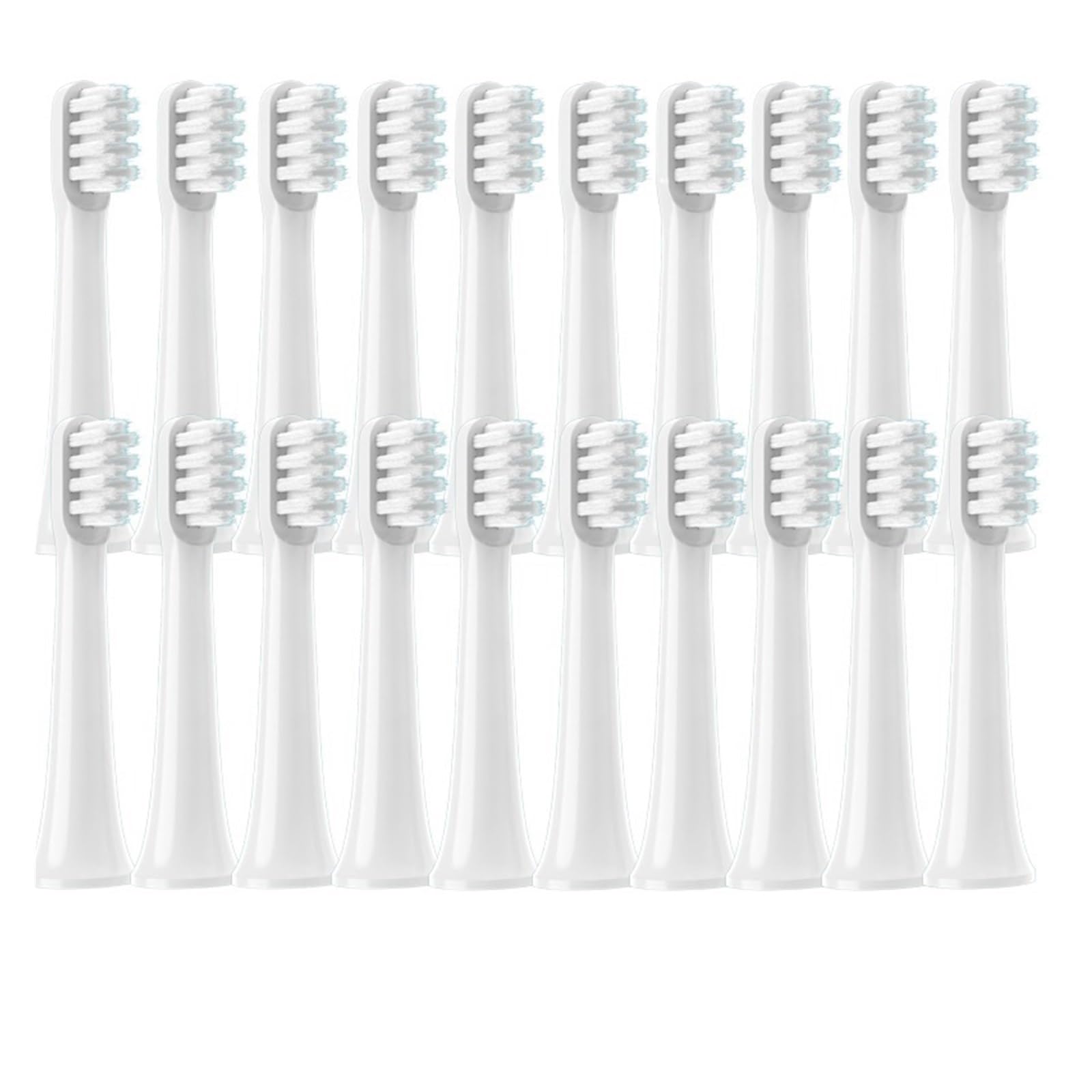 20PCS cabezales adultos, compatible con Xiaomi | Cabezales de repuesto de plástico para uso diario en adultos con cepillo eléctrico(50White)
