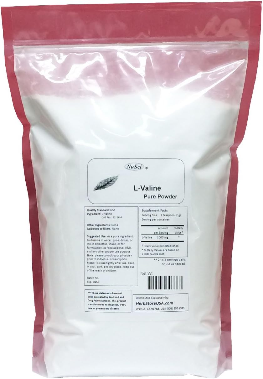 L-Valine Pure Powder (227g (8.0 oz))