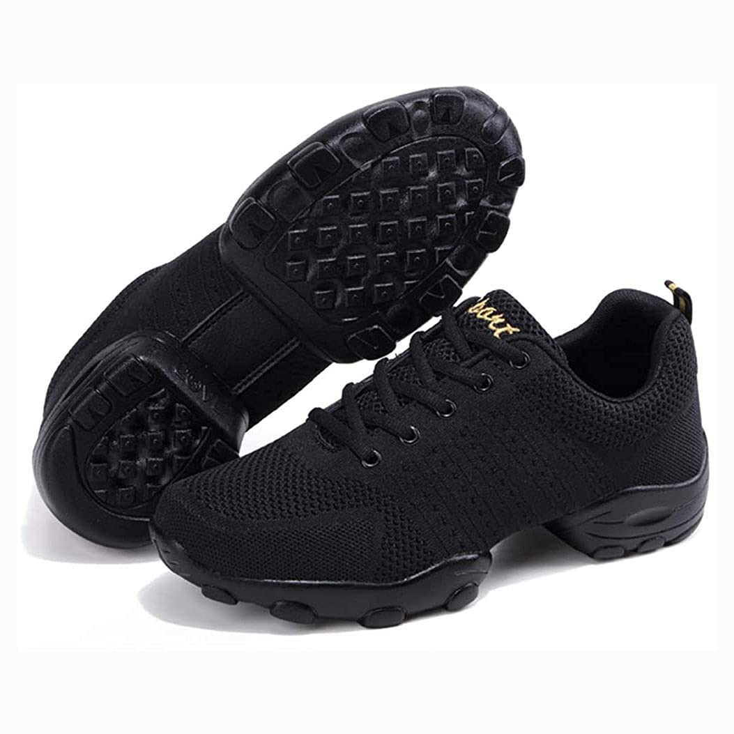 Scarpa Jazz Uomo Pelle Traspirante Scarpe da Ballo Latine Nero 44 EU