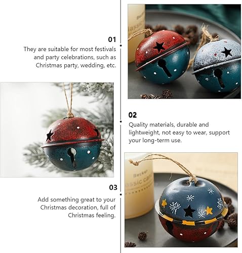 Miniatura 7 de Didiseaon 4 adornos colgantes de Navidad para decoración del hogar, decoraciones únicas para crear un ambiente festivo para fiestas y reuniones