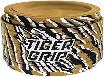 Tiger Grip Bat Wrap/Bat Tape for Baseball and Softball - 0.5mm - Golden SpikeBlack,Amber,White