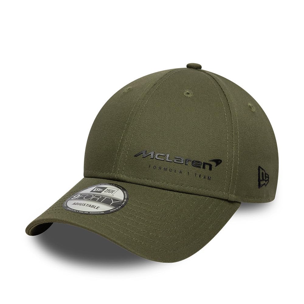 New Era McLaren F1 Team, Official 2025 Merchandise, Essentails Logo Baseball Cap, Dark Green