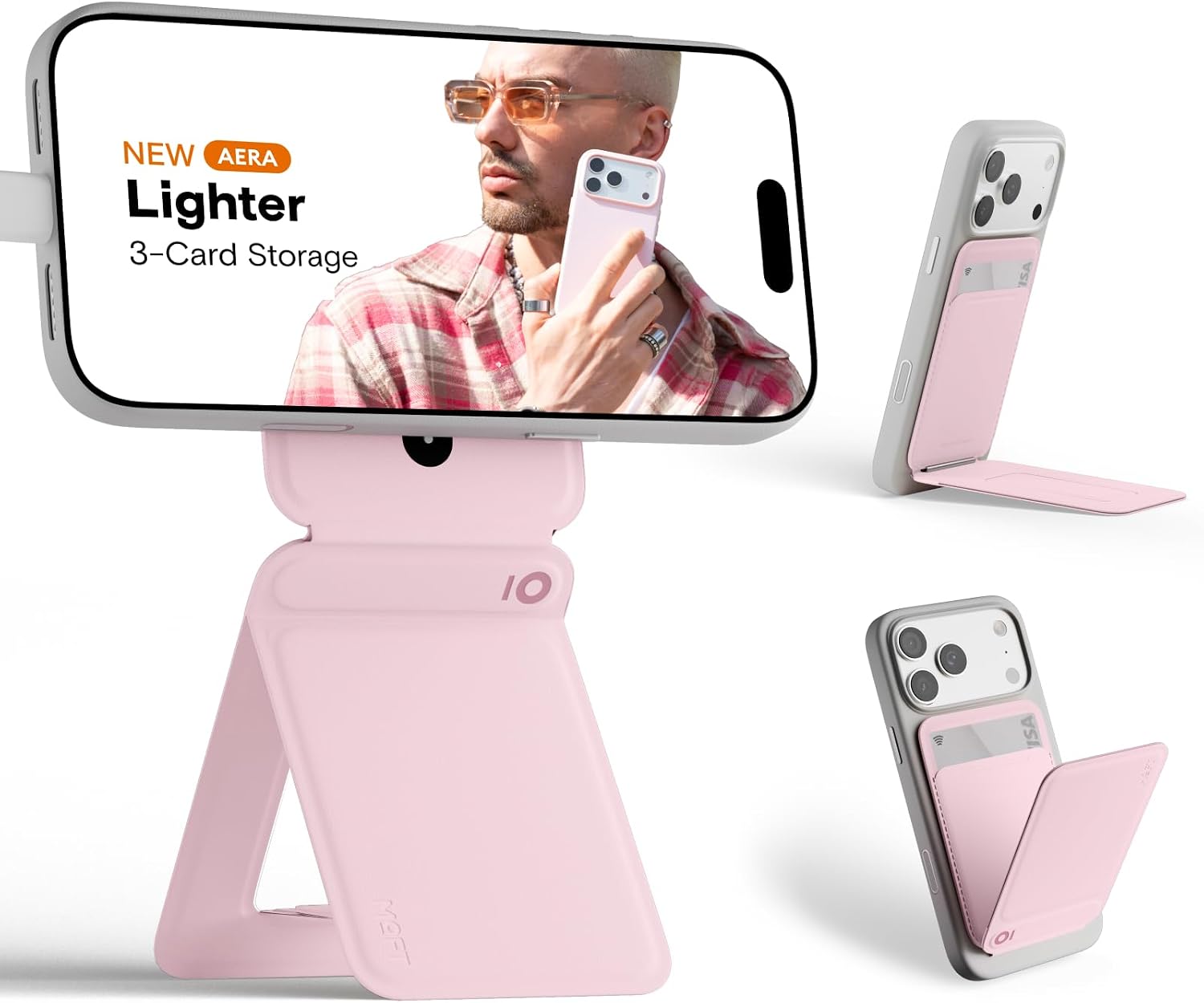 MOFT Snap Phone Tripod Wallet AERA, NFC-Supported Card Holder, iPhone Stand