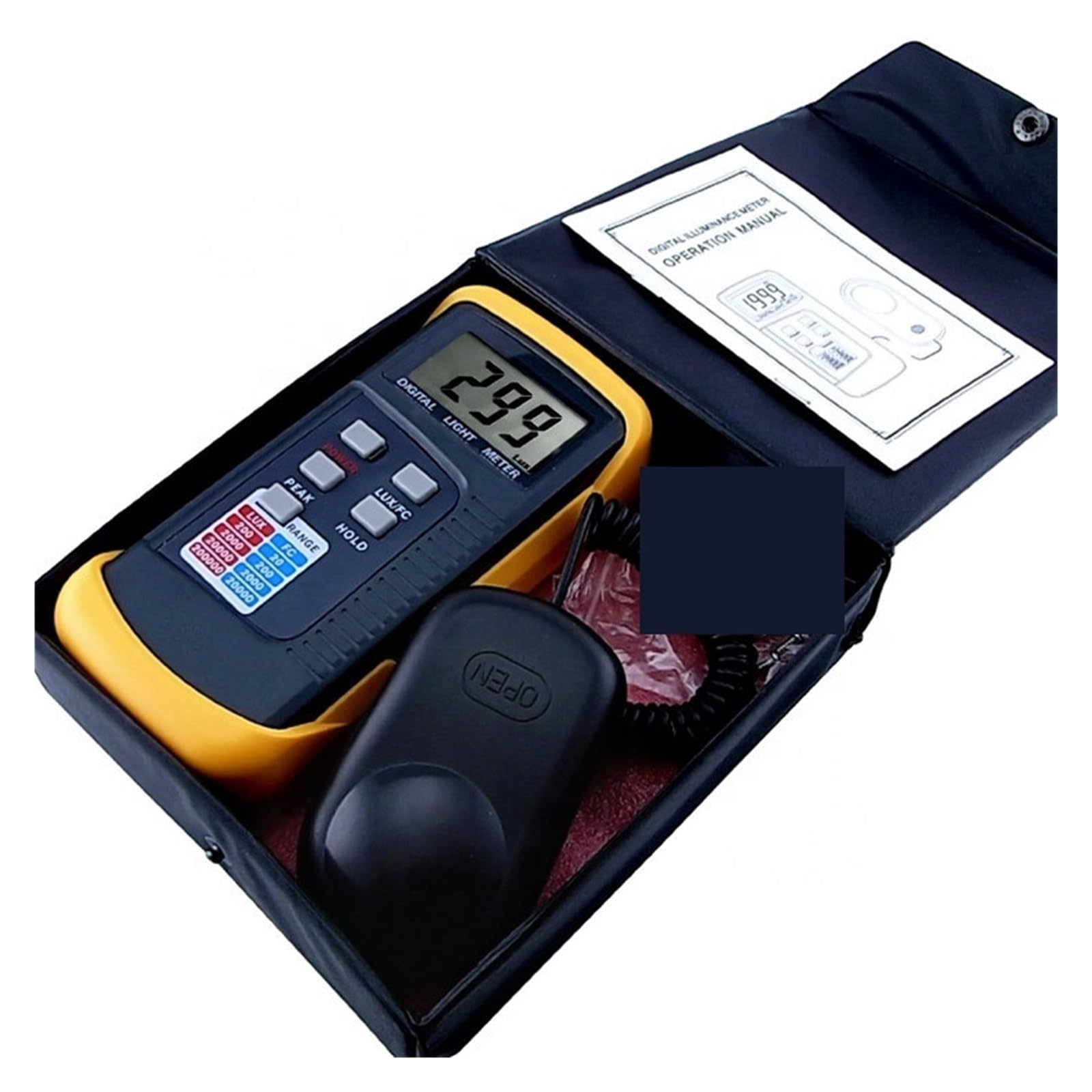 Espectrofotómetro, Fotómetro Digital Profesional De Alta Precisión 0,1~200.000Lux LX1330B Con Función Retención Datos Y Lectura Máxima