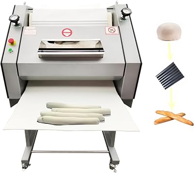 INTSUPERMAI French Baguette Making Machine Commercial Toast Bagueet Bread Making Machine 1.76oz-42.33oz French Bread Dough Roller Forming Machine Bahuette Bread Making Machine 110V