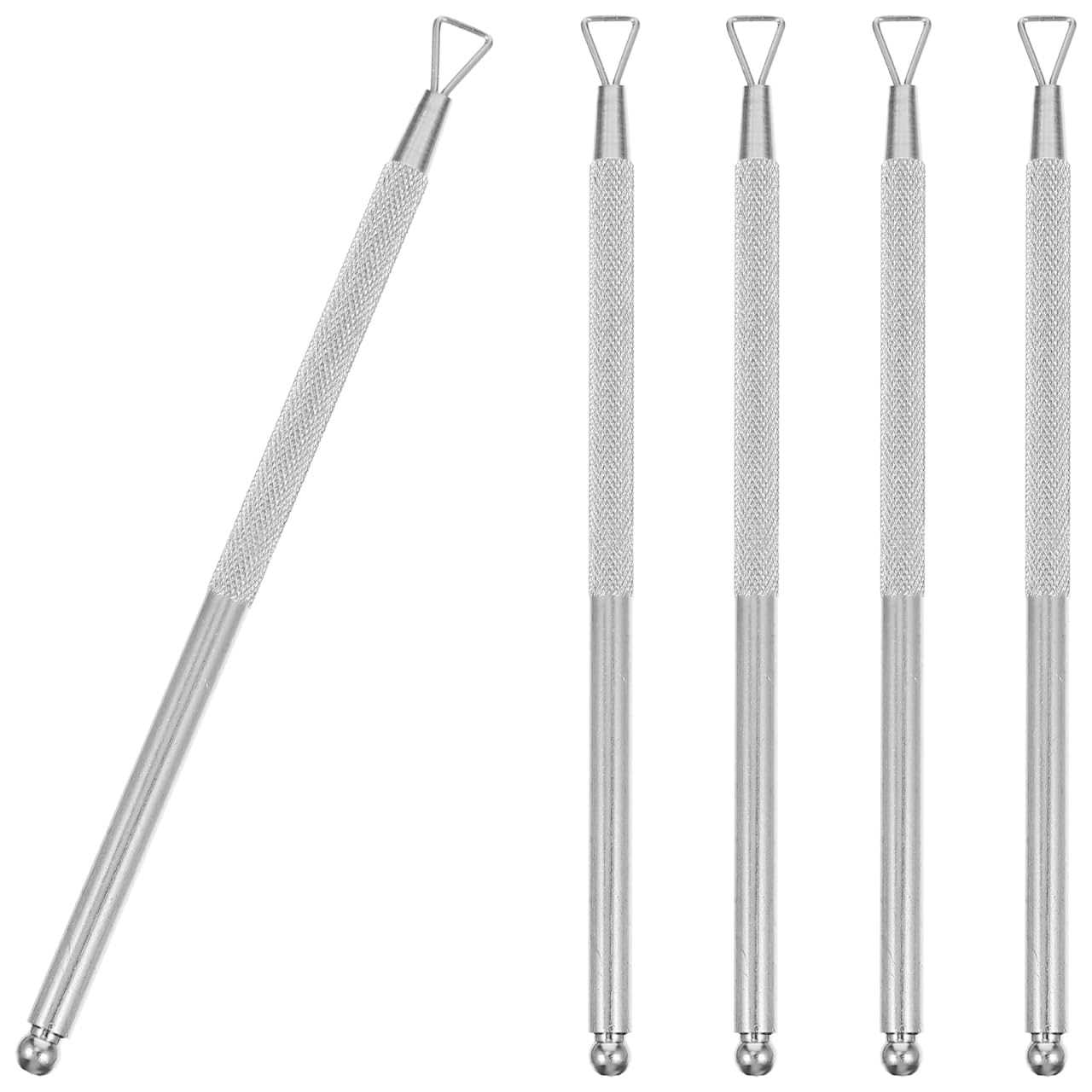 BIUDECO 5pcs Nail Remover Nail Pusher Tool Scratch off Tool for Tickets Nail Building Gel Nail Trimmer