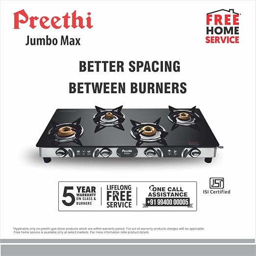 preethi jumbo max 4 burner price