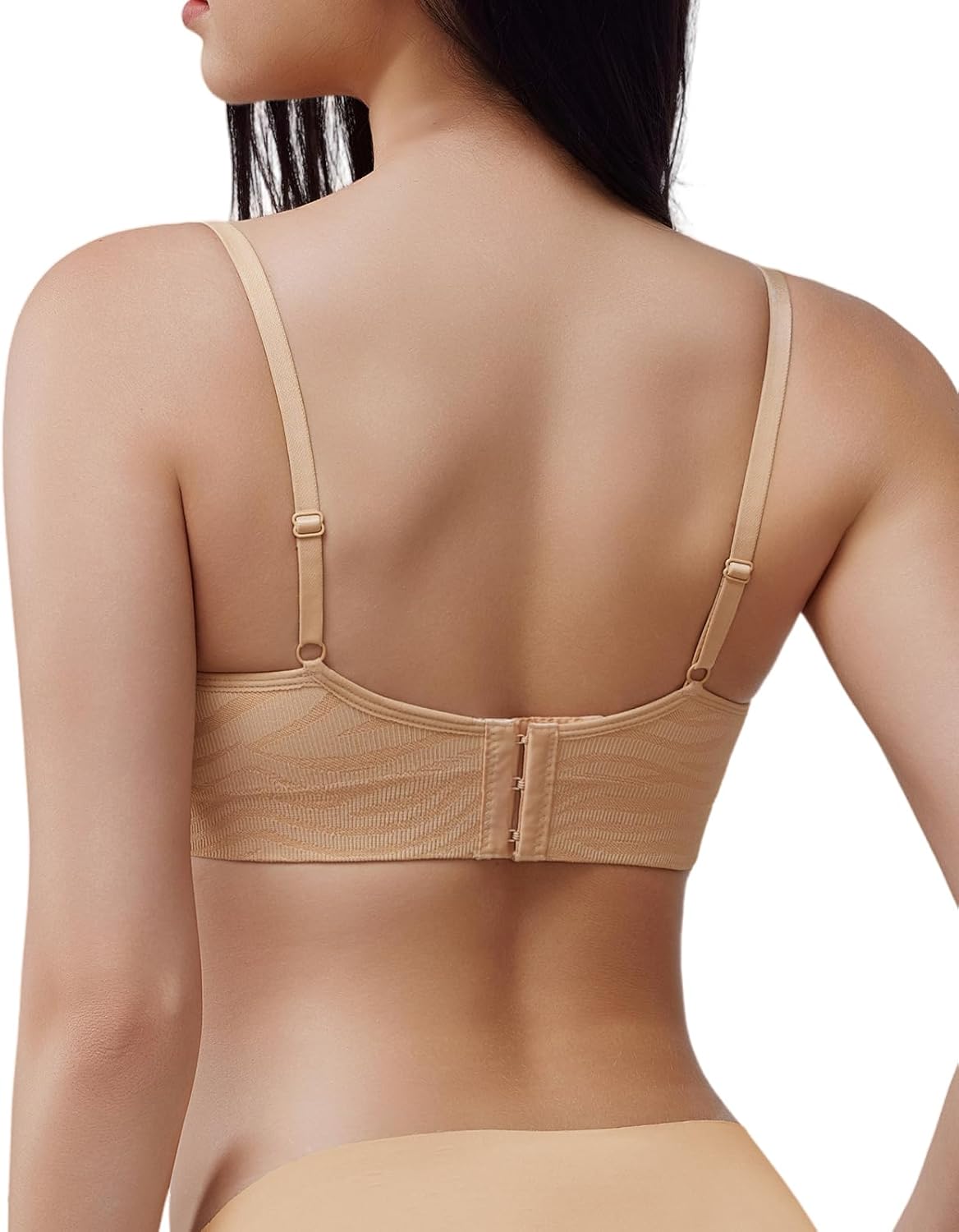 Wireless Full Coverage Seamless Bra, Supportive Lift, Wide Straps, Smoothing Back, Everyday Comfort - Image 2