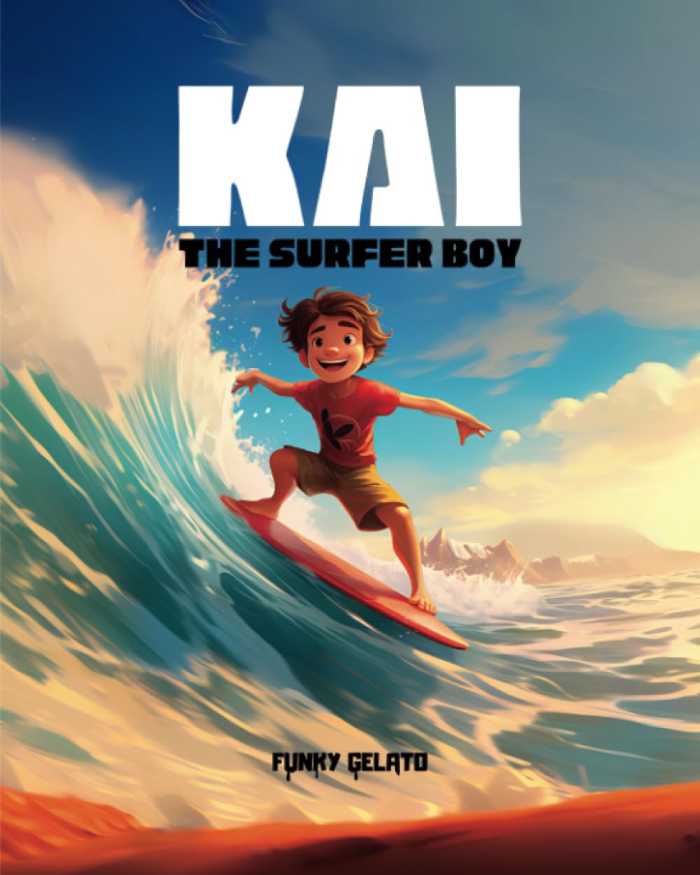 Kai The Surfer Boy: Illustrated Sports Kids Storybook for Boys, and Girls That Teaches Determination, Friendship, Respect for the Nature (Adventures in Sports)