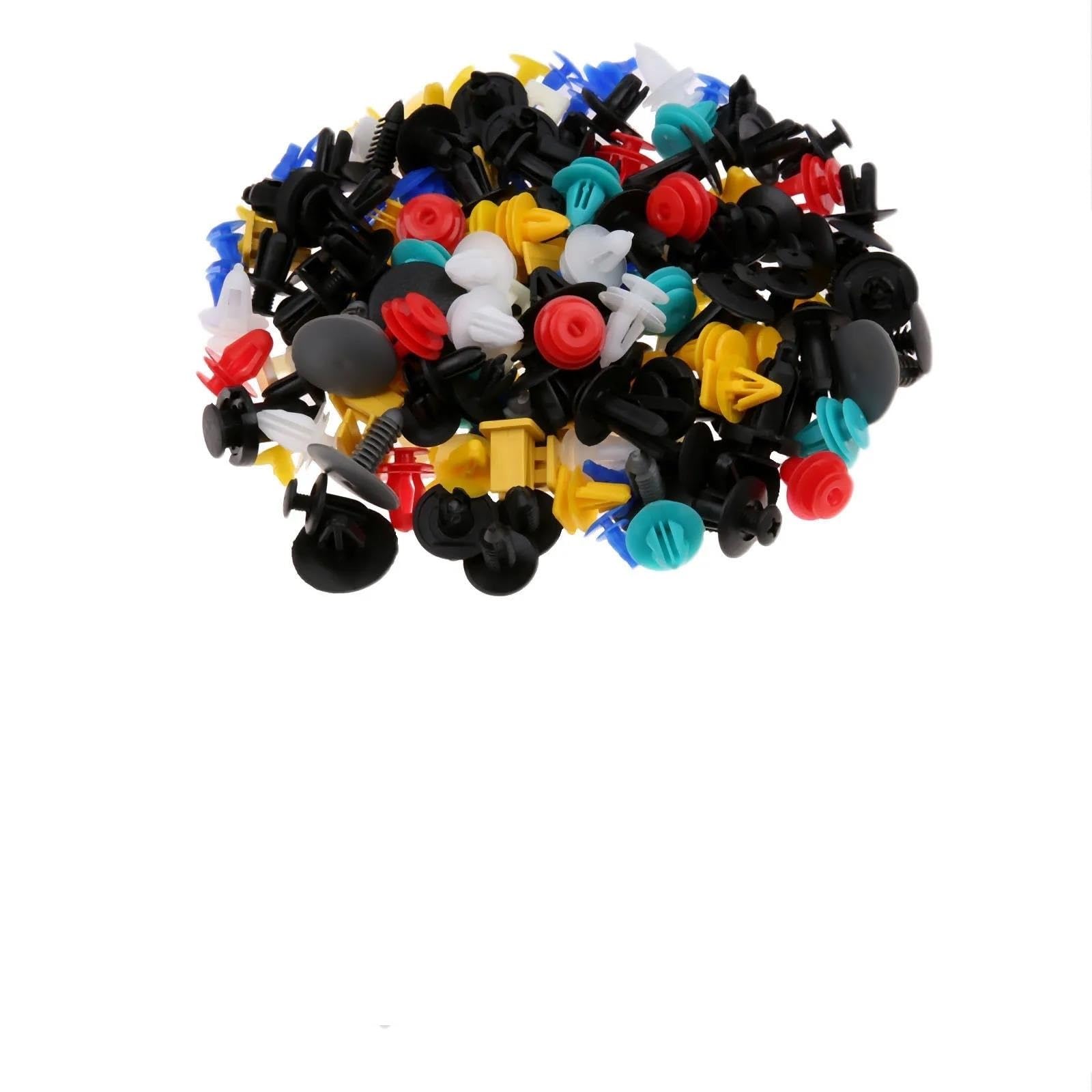 Schraubenzubehör 200 Stücke Universal Mixed Auto Fastener Clip 20 Arten Stoßstangenhalter Niete Türverkleidung Kotflügelauskleidung Für Die Meisten Autos