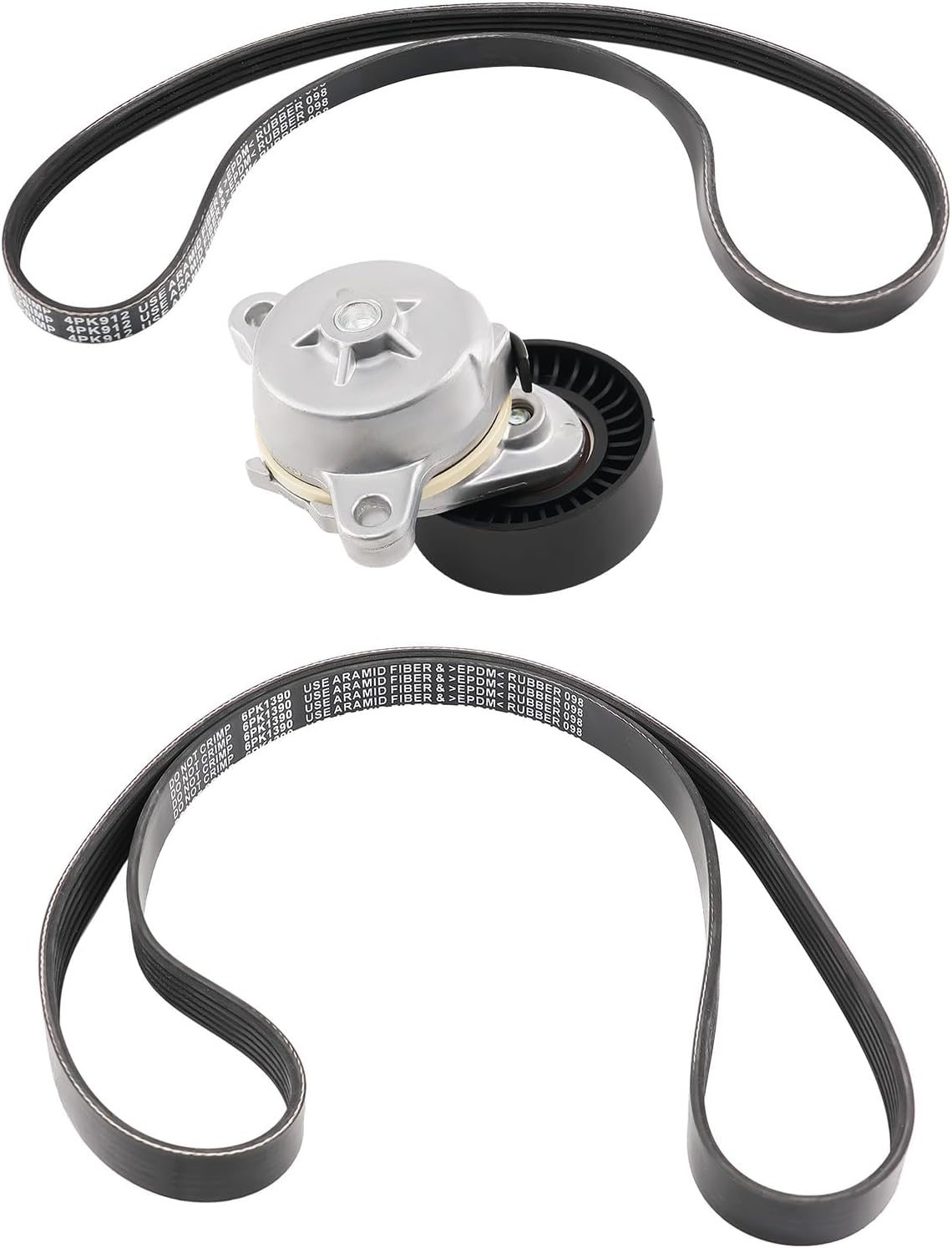 maXpeedingrods Engine Serpentine Belt Drive Kit for Ford F-150 2011-2014 Mustang Lincoln Navigator 2015-2017 3.5L 3.7L