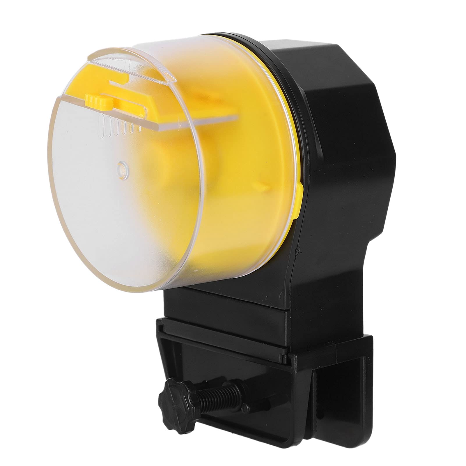 Automatic Fish Feeder, Feeder, Aquarium Dry Granular Timed Ble Convenient Feeders Flake Food for Blue Easy Installation DispenserBlue (Yellow)