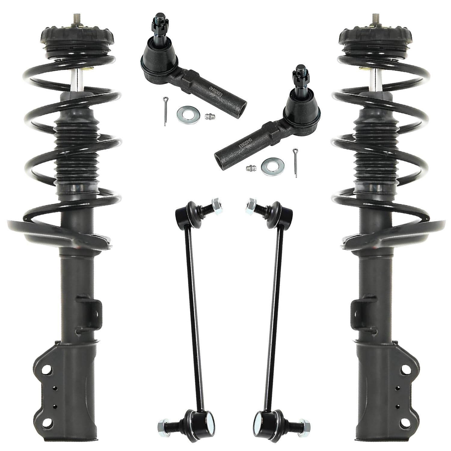 Detroit Axle - 6PC Front Suspension Kit for 2010-2016 Cadillac SRX