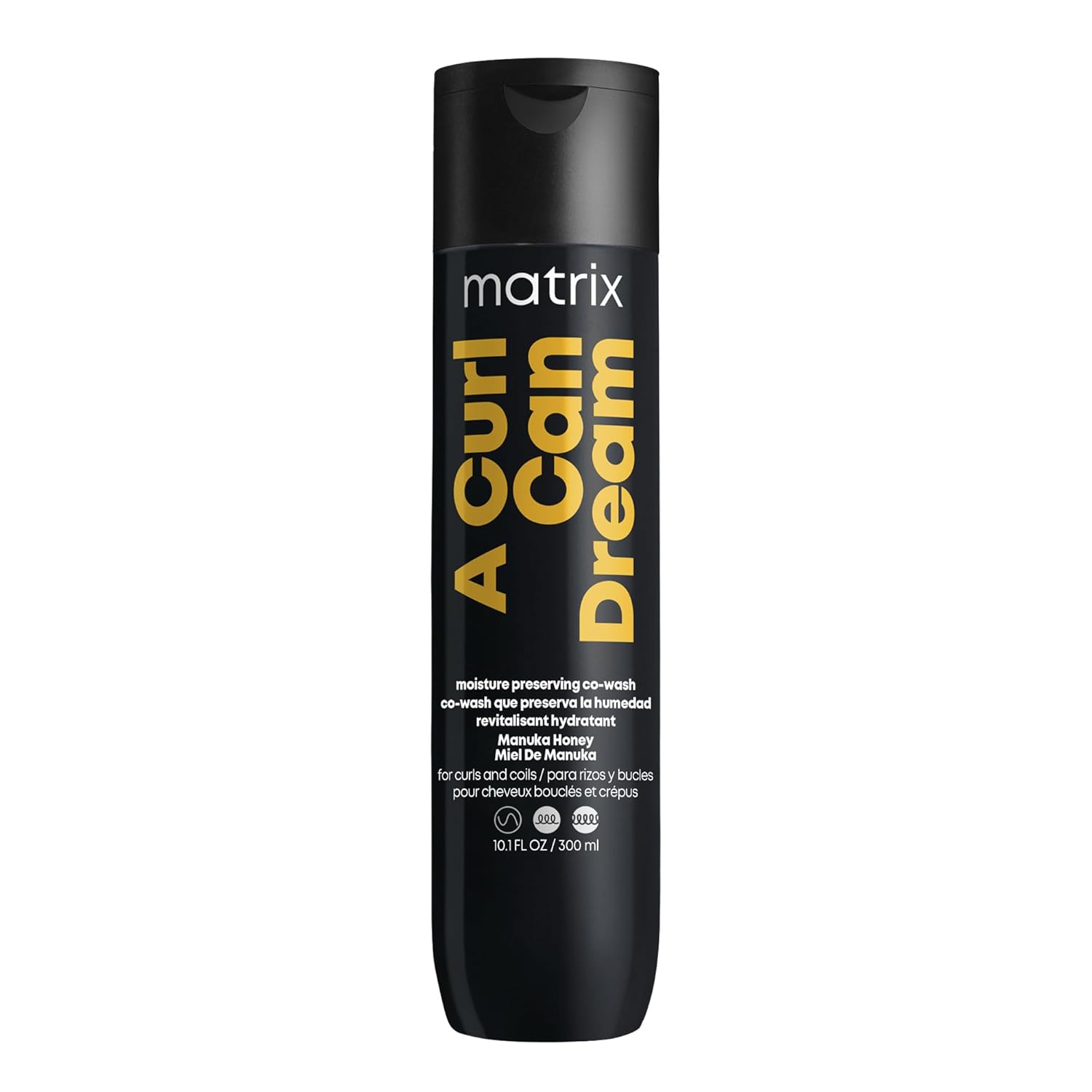 Matrix A Curl Can Dream Co-Wash - Gentle Cleansing Conditioner, For Curly and Coily Hair - Revives Curls Between Washes and Enhances Curl Definition, With Manuka Honey Extract, 10.1 Fl Oz