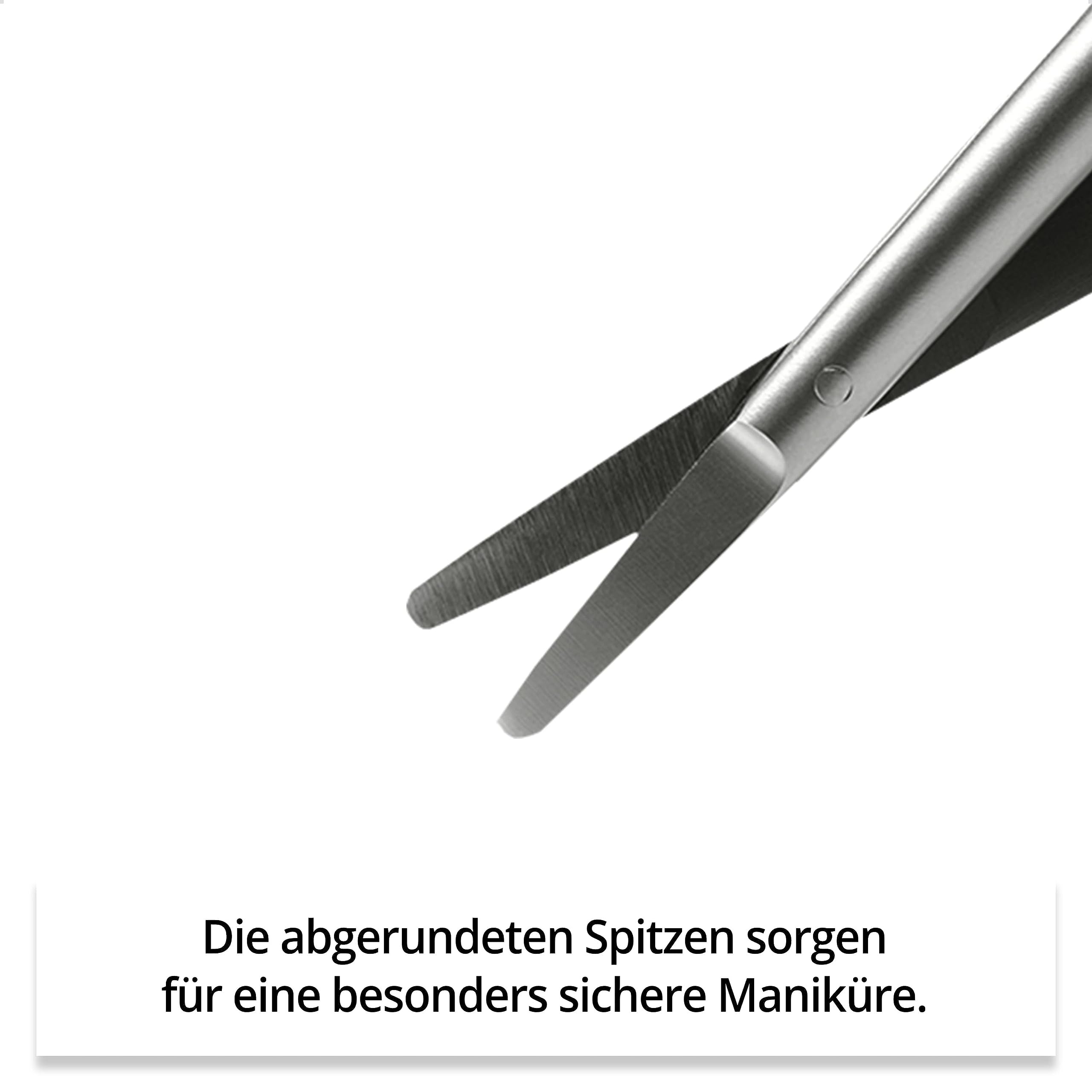 Rubis Kid Nagelschere - Hochwertige Babynagelschere rund - Kindernagelschere - runde Spitze für Kinder Nagelpflege - Baby Schere abgerundet
