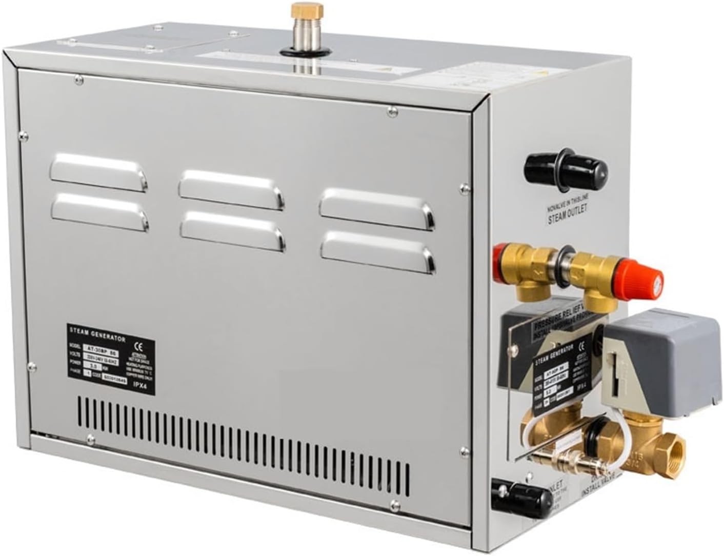 Steam Shower Generator Kit, Sauna Wet Steam Function 6KW Bath Generator Machine,Sauna Equipment Steam Bath Wet Steam Machine for Home Commercial Use