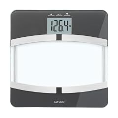 Taylor Digital Glass Body Composition Scale Bathroom Scale for Body Weight Measures Body Fat Body Water Muscle Mass