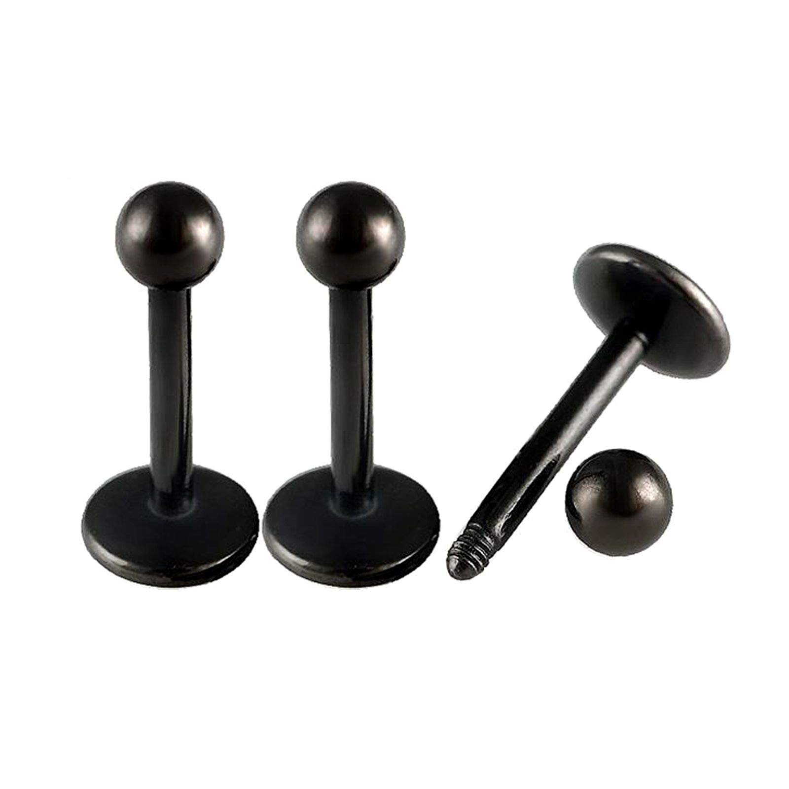 Lot De 5 Paires De Studs Nez Et Piercing - Acier Inoxydable 16G, 8mm, Cristal - Pour Tragus, Labret