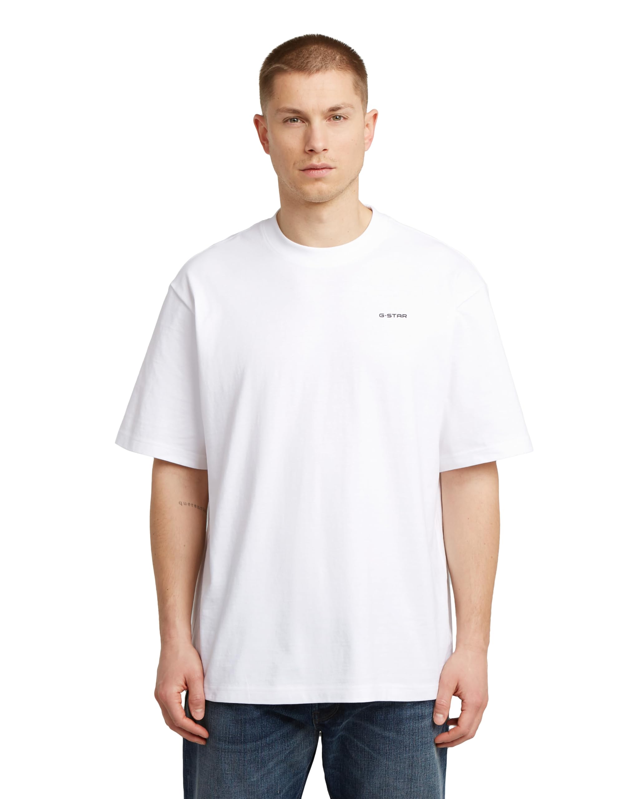 G-STAR Men's Boxy Base T-Shirt, White (white D26817-D593-110), L