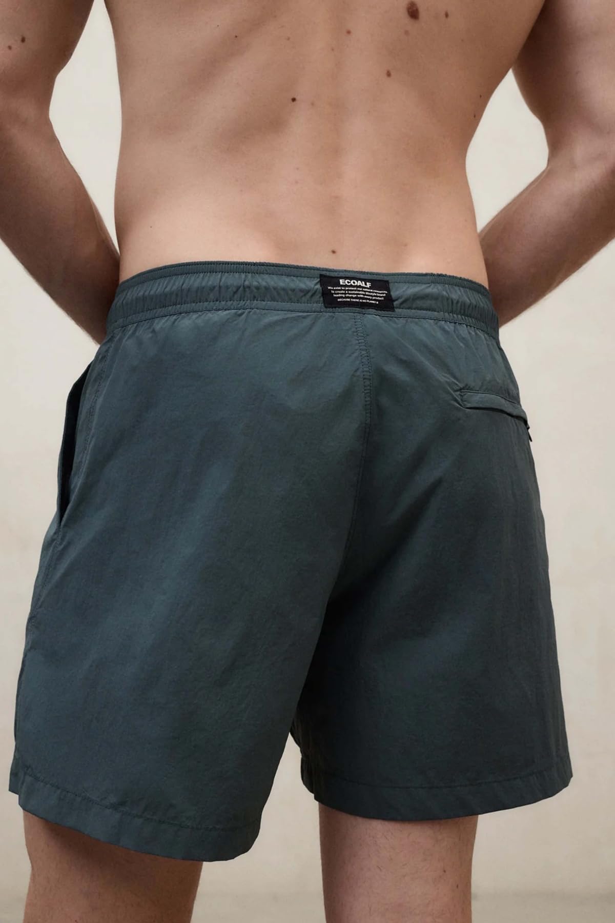 ECOALF Bañador Biarritz para Hombre, Verde Shadow, 100% Poliamida Reciclada, Secado Rápido, Forro de Malla