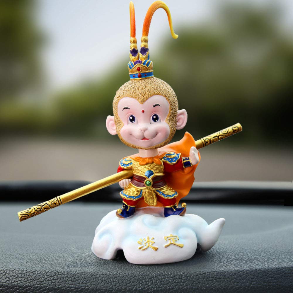 Mignon mini Roi Singe en résine sculptée de collection artistique