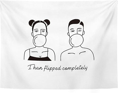 Amazon Co Jp ファブリックポスター タペストリー 北欧 線画 150 130cm おしゃれ ナチュラル シンプル モダン アート 癒し 部屋 インテリア 布 ポスター イラスト 大判 新生活応援 新築お祝い 子供部屋 壁飾り 洗える 防ダニ 防カビ ホーム キッチン