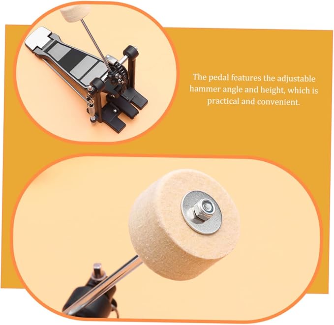 Pedal sencillo profesional para bombo de batería miniatura 5