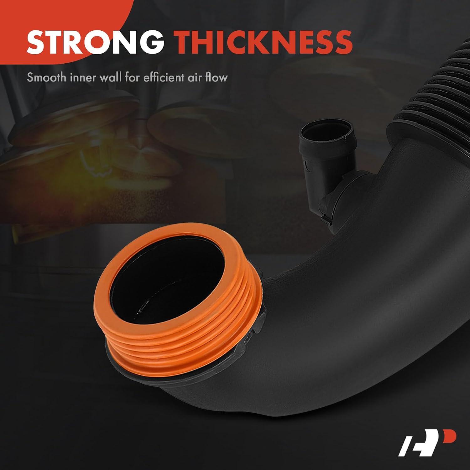 A-Premium Right Engine Air Clean Intake Tube Hose Compatible with BMW X5 2012-2018, X6 2015-2019, 4.4L