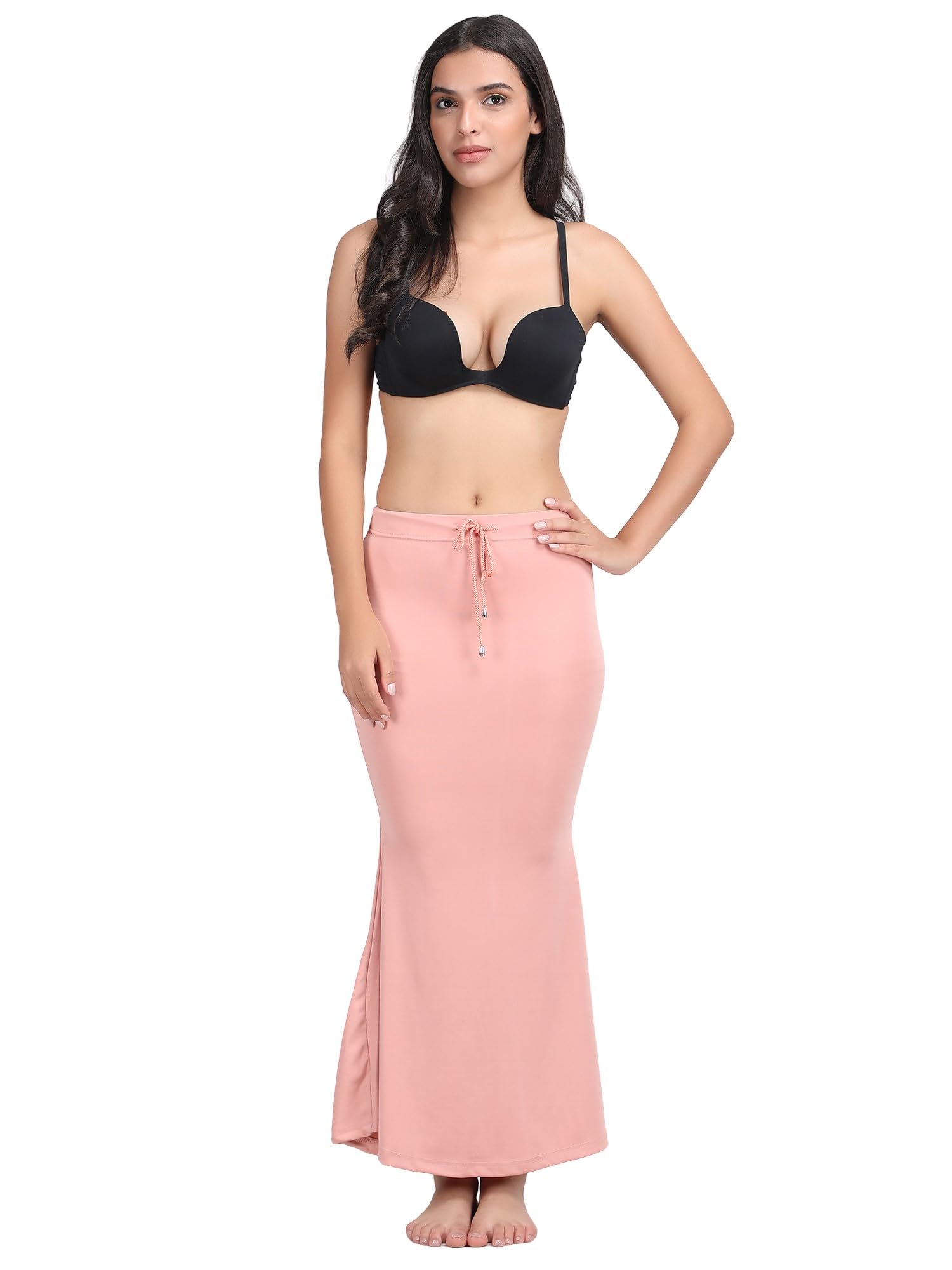 | Since 2019 | Microfiber Saree Shapewear Petticoat for Women | Mermaid Style with Attached Drawstring Skirt | Fish Cut Shape Wear for Saree | Full Elastic | Body Shaper-image-11