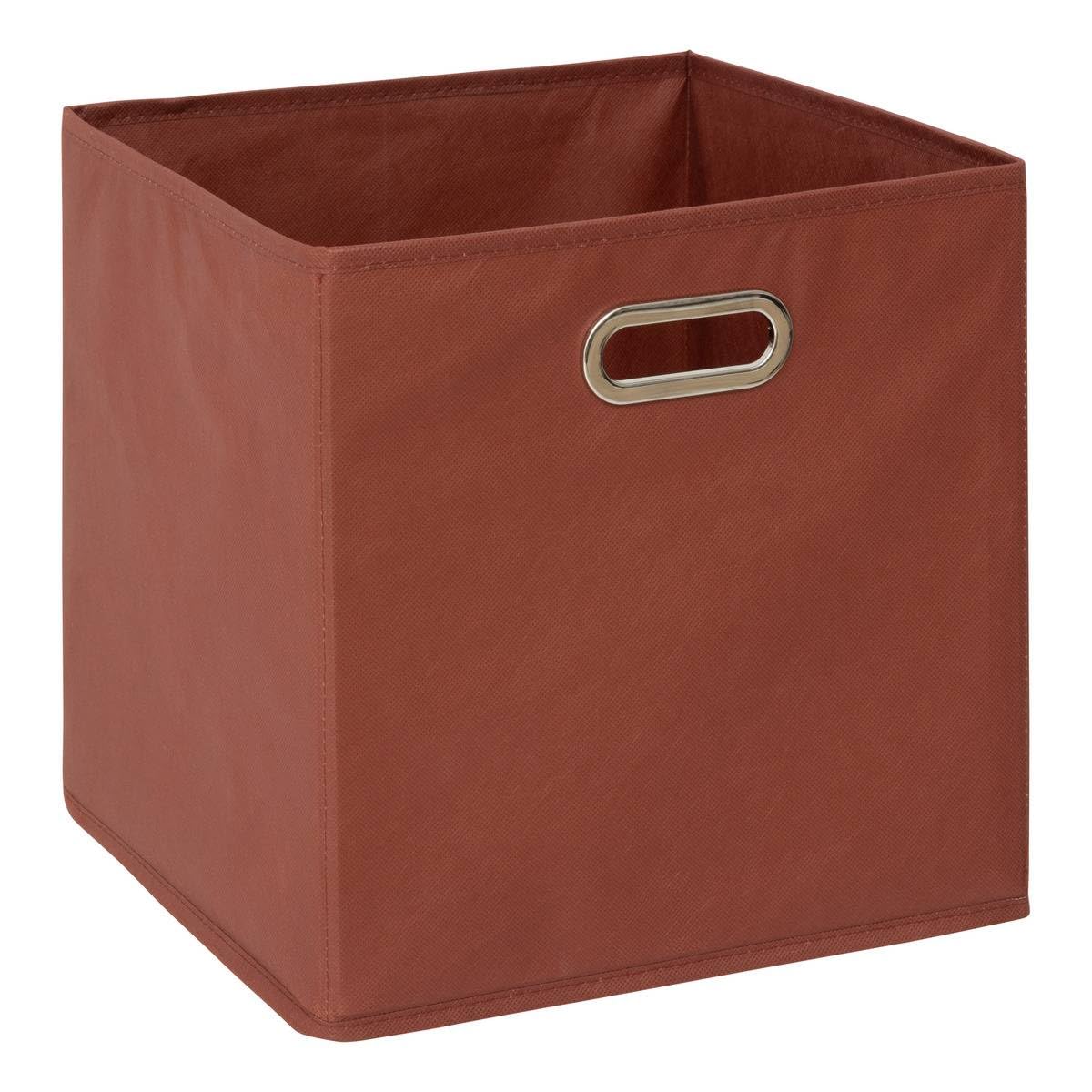 Five Storage Box Terracotta 31 x 31 x 31 cm