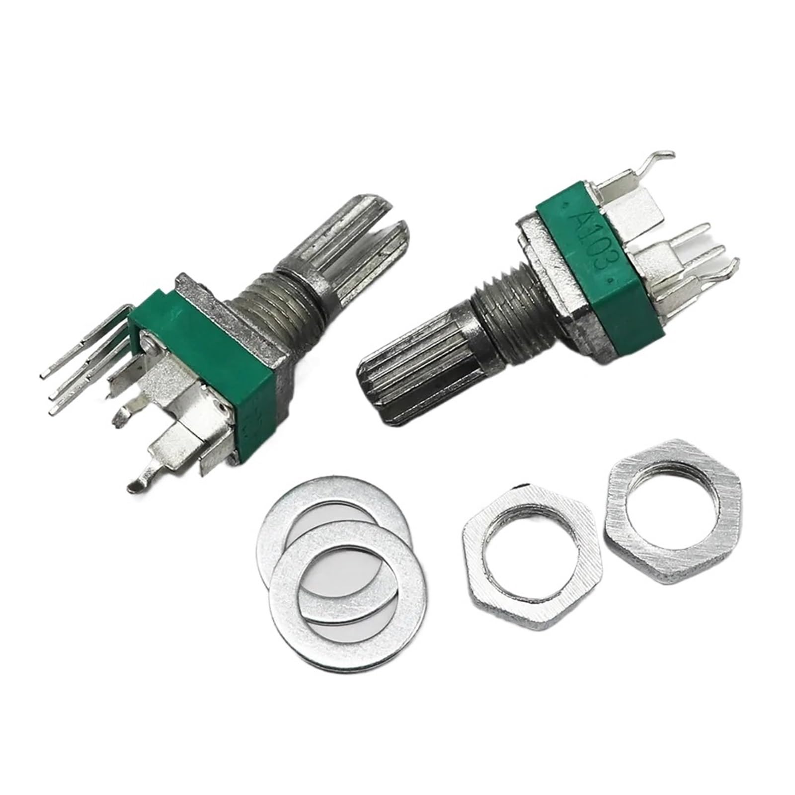 50 unidades de potenciómetro ajustable RK097N 097 pie zambo vertical A5K A10K A20K A50K A100K A1M(10K Ohm)