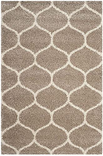 Image of Modern Plush Area Rectangular Rug For Bedroom Living Room Home Decor (6X8 Feet, Beige|Ivory)