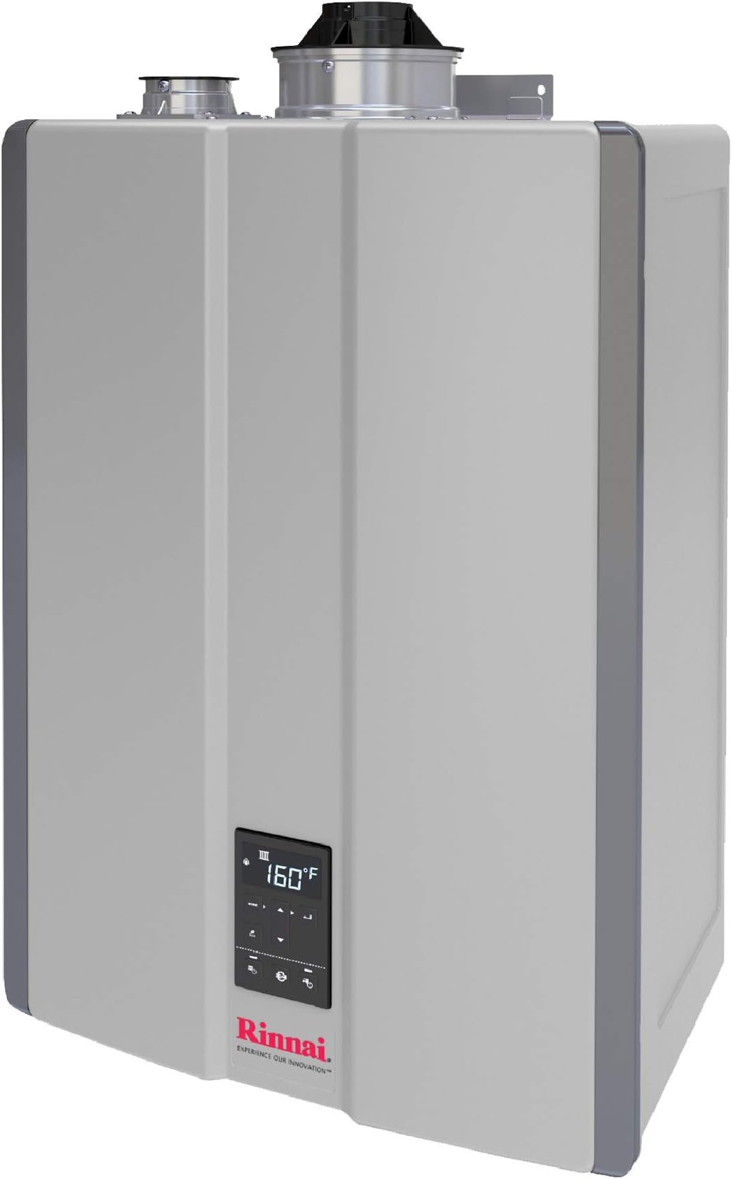 Rinnaii060CN Condensing Gas Boiler, Whole Home Heating and Water Natural Gas Heater with Space-Saving Design and Smart Features, (60K BTU)