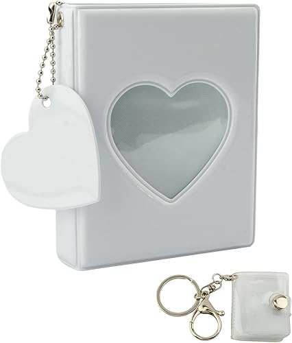 Miniatura 2 de iayokocc Juego de 2 soportes para tarjetas fotográficas de 3 pulgadas, 32 bolsillos, mini álbum de fotos de regalo, álbum de fotos Polaroid de un