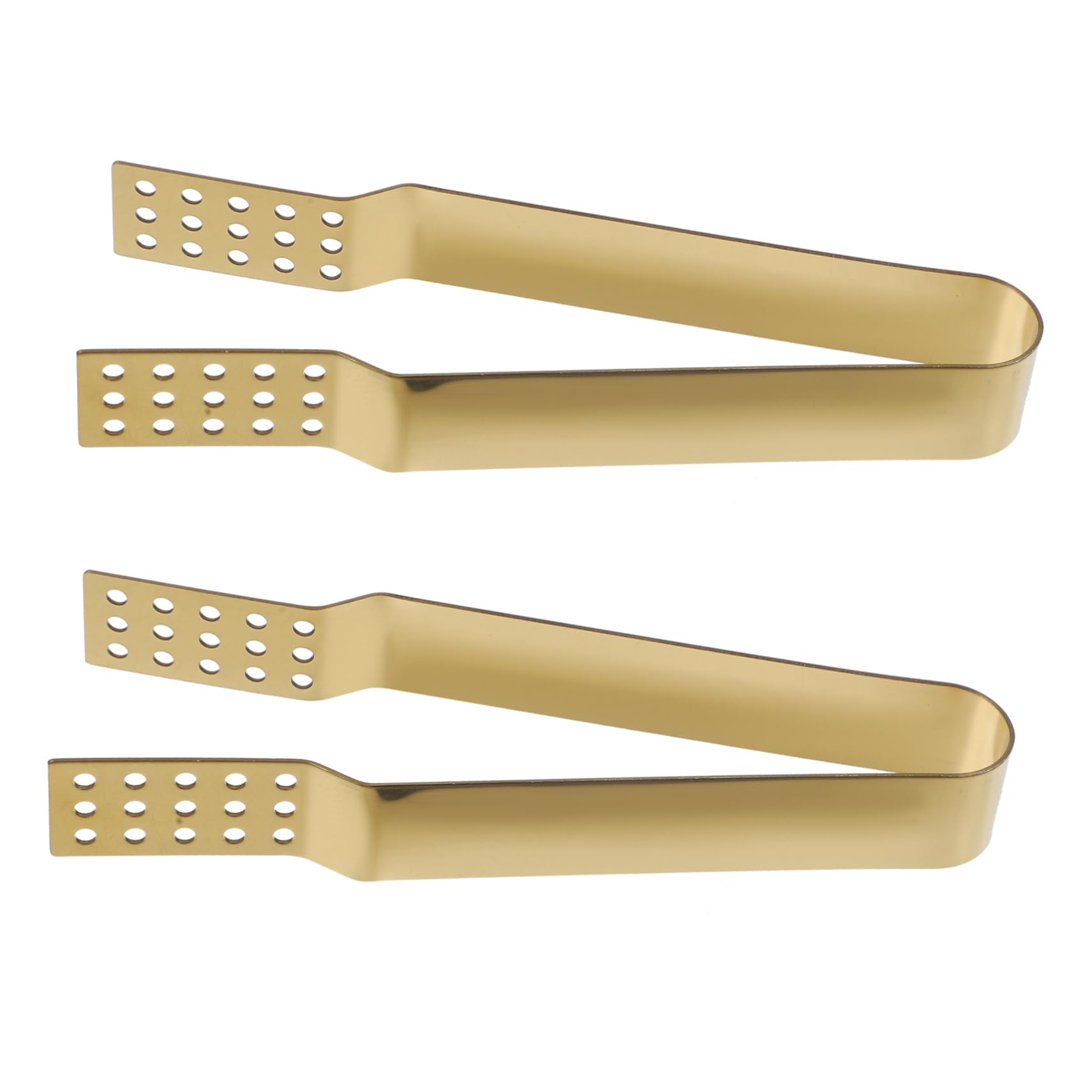 OUNONA 2pcs Stainless Steel Multi Function Tea Bag Tongs Sugar Clips Elegant Design for Easy Clipping of Tea Bags Sugar Cubes and More Kitchen Accessory