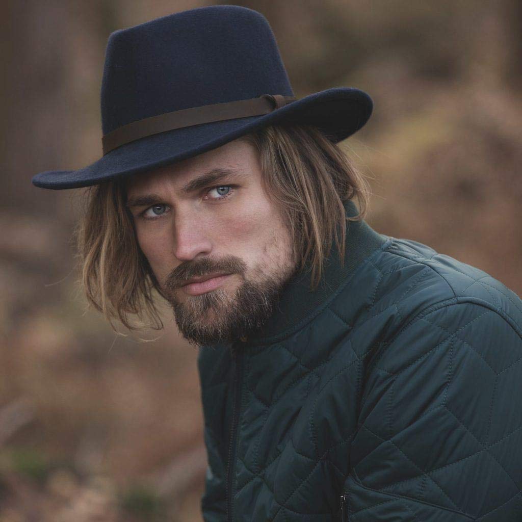 Walker and Hawkes Boston - Sombrero Unisex de Fieltro - Plegable