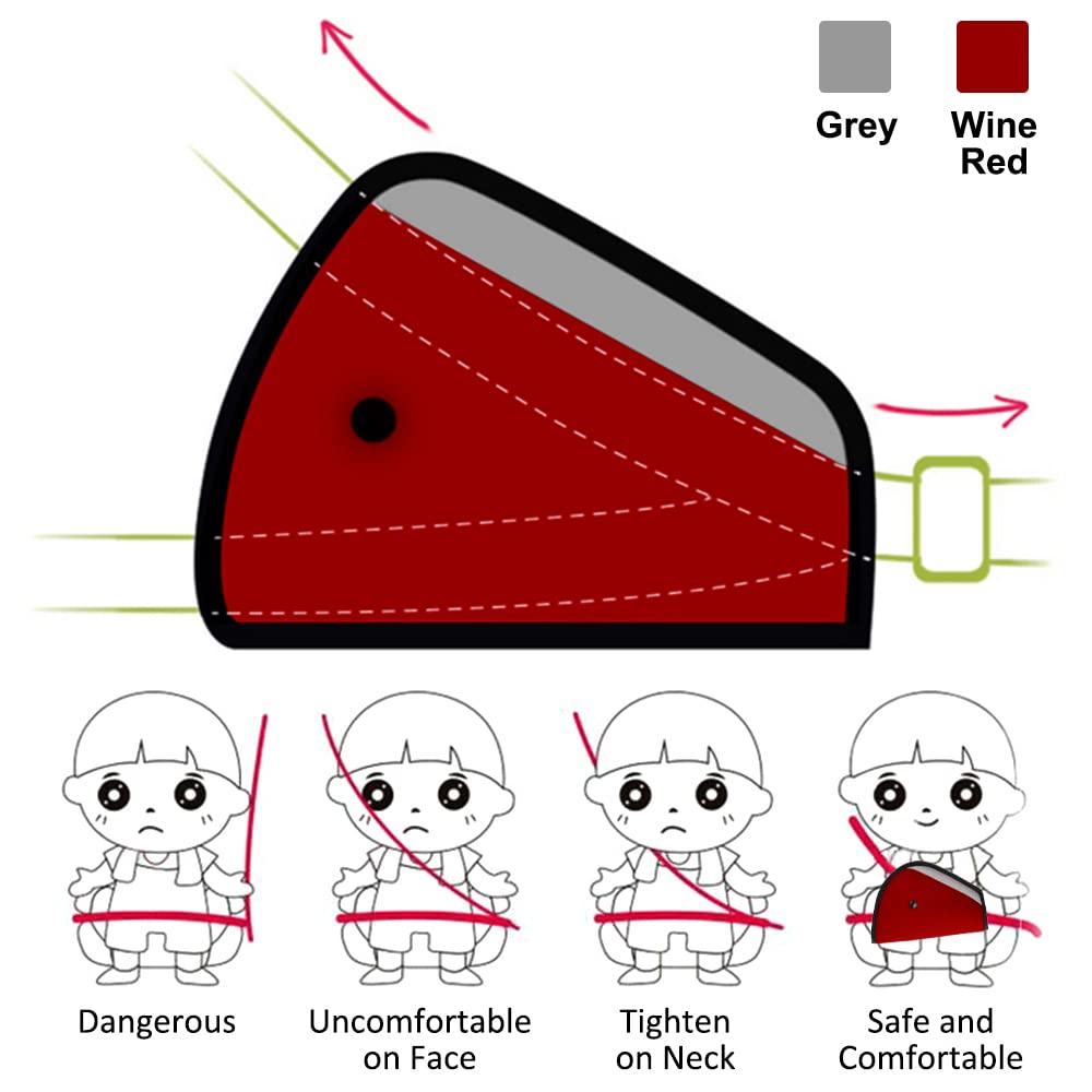 Cuscinetti Per Cinture Di Sicurezza Bambino - 2 Pezzi Morbidi, Universali Per Passeggini E Auto - Foto 6