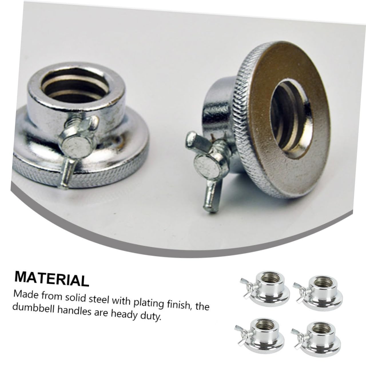 4pcs Barbell Collars Heavy Duty Screw Clamps for Secure Weight Lifting Material Noise Reduction Gasket Design for Dumbbells and Barbells